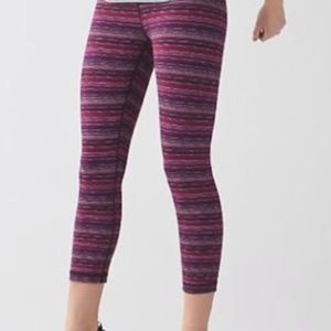 Lululemon Wunder Under Cyber Stripe Leggings
